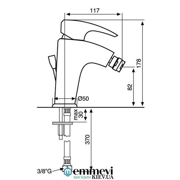 Змішувач для біде EMMEVI KALI CR75004 CR75004 фото