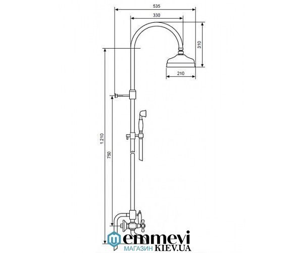 Душова система EMMEVI DECO BR1261181 BR1261181 фото