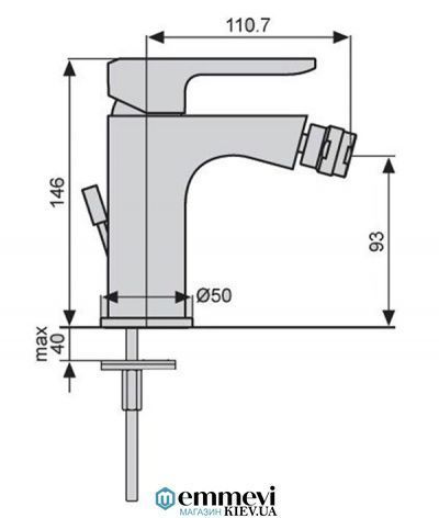 Змішувач для біде EMMEVI Nefer BIO 77004 BIO 77004 фото