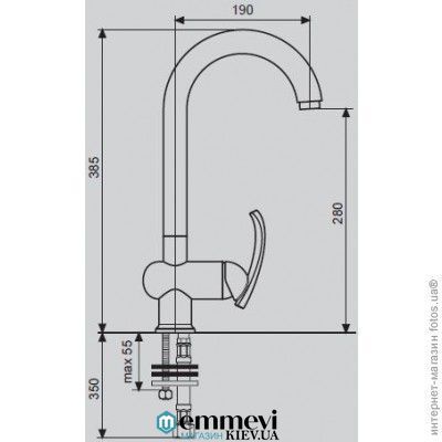 Смеситель для кухни EMMEVI сатин SC72007 SC72007 фото