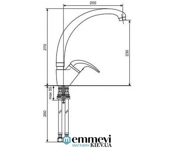 Кухонный смеситель EMMEVI Granit LUXOR BD7087 BD 7087 фото