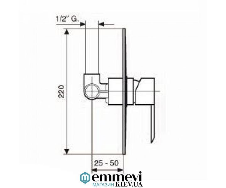 Смеситель для душа EMMEVI Sicily CR38009 CR38009 фото