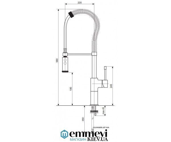 Змішувач для кухні EMMEVI EDEN CR71110 CR71110 фото