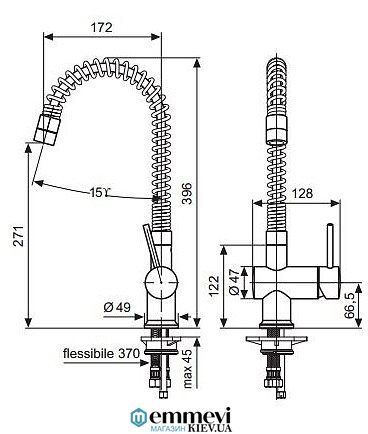 Змішувач для кухні EMMEVI PIPER CR45510 CR45510 фото