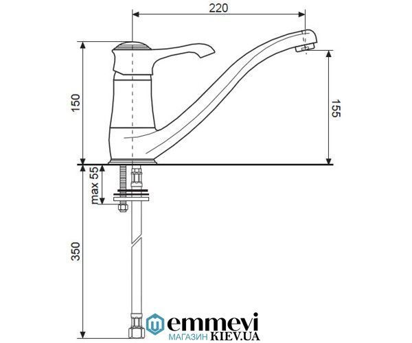 Смеситель для куxни EMMEVI TIFFANY сатин SC6095 SC6095 фото