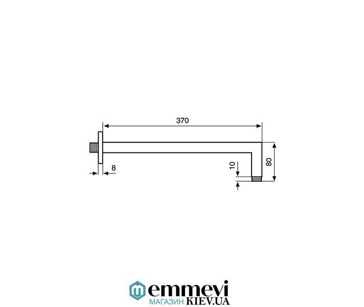 Держатель для верхнего душа Emmevi Quadra NEO СО0651 NEO C00651 фото