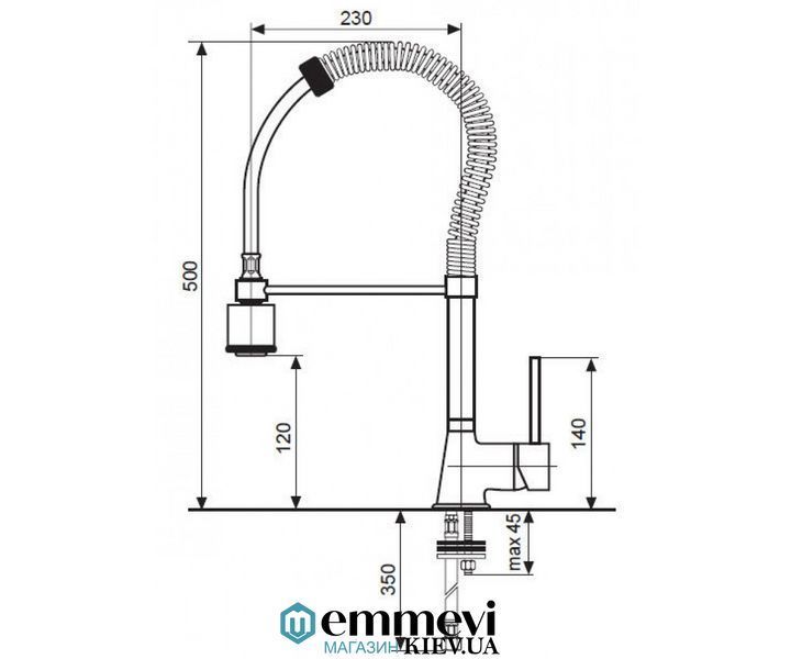 Кухонный смеситель EMMEVI PIPER CR45010 CR45010 фото