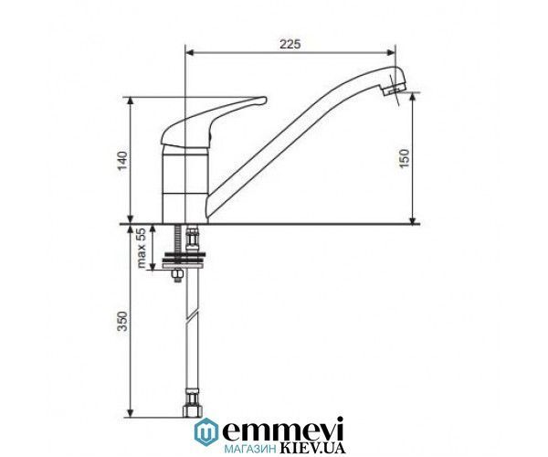 Смеситель для куxни EMMEVI AMBRA GRANIT AG9007 AG 9007 фото